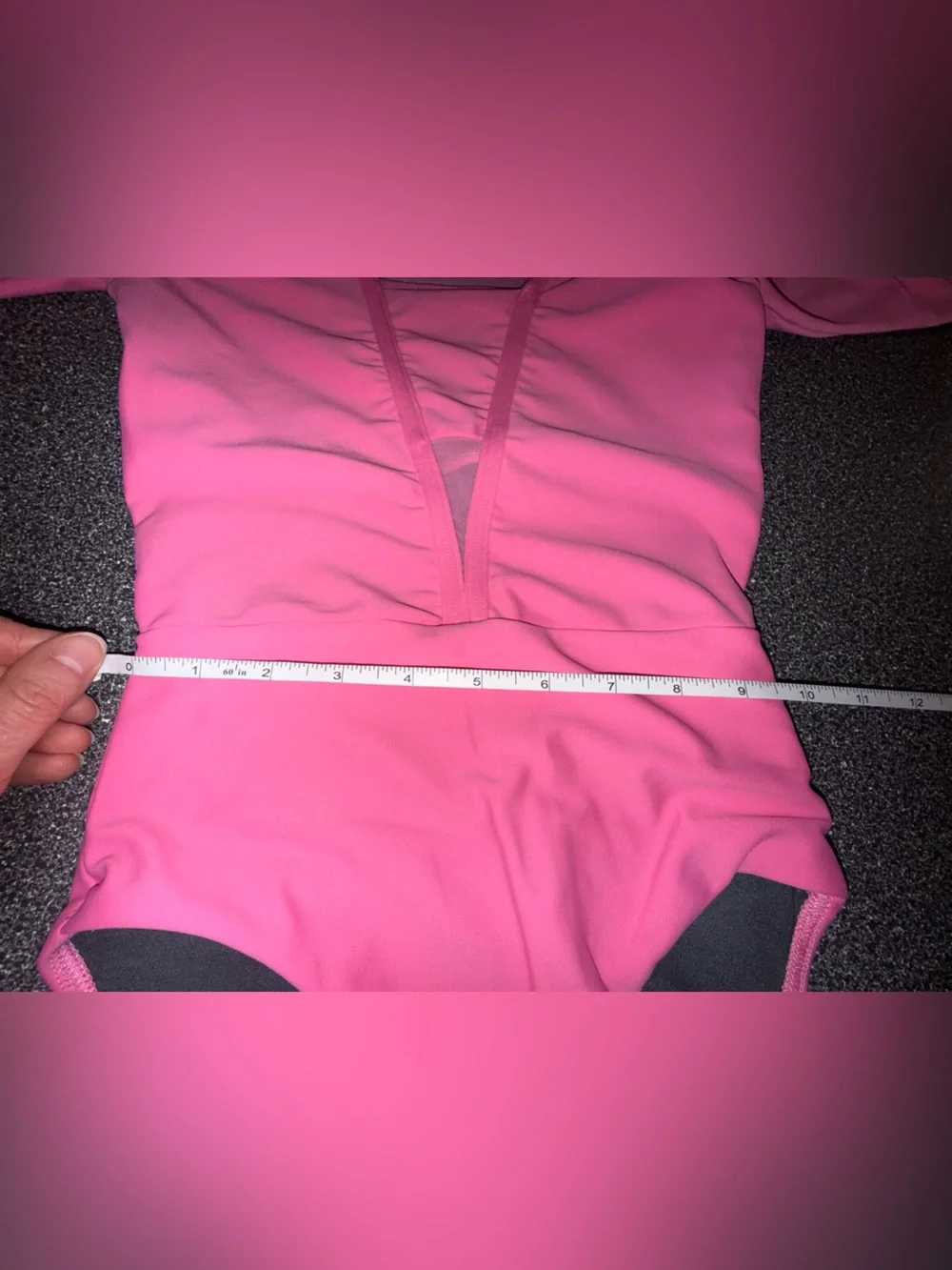 Five the Label Dancewear Longsleeve Pink Leotard Size Youth Large